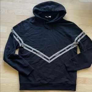 Givenchy Black Sweatshirt with Reflective Chevron